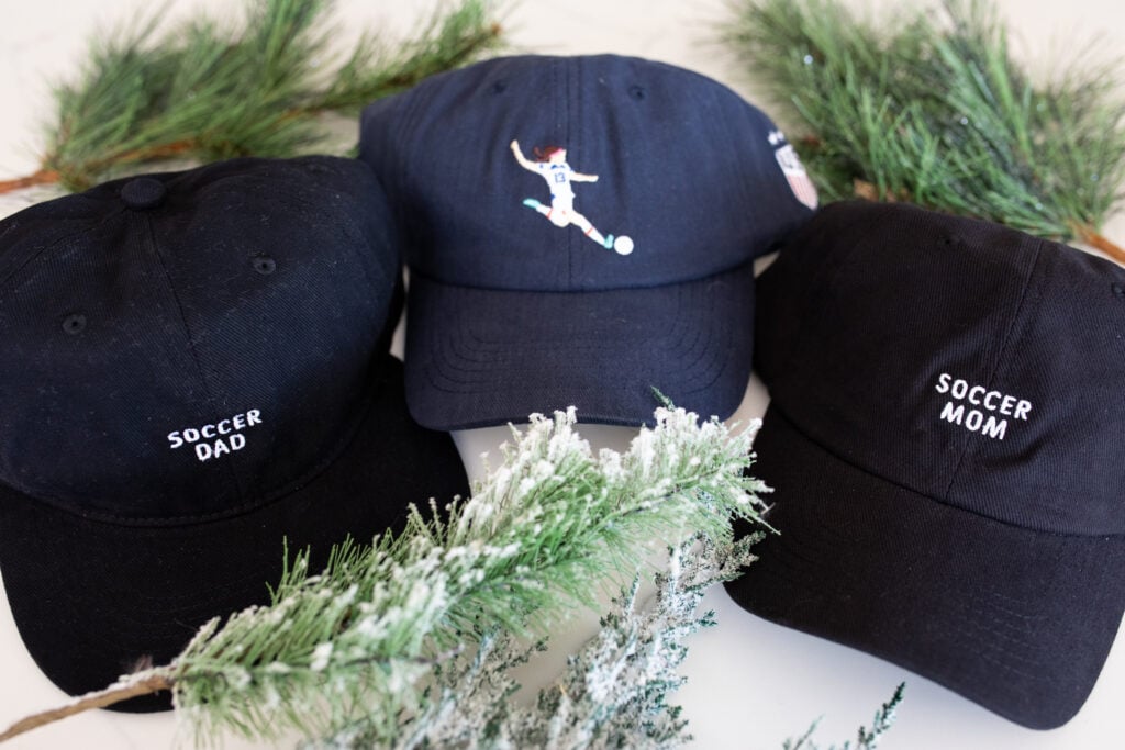 talisman soccer mom and soccer dad hats