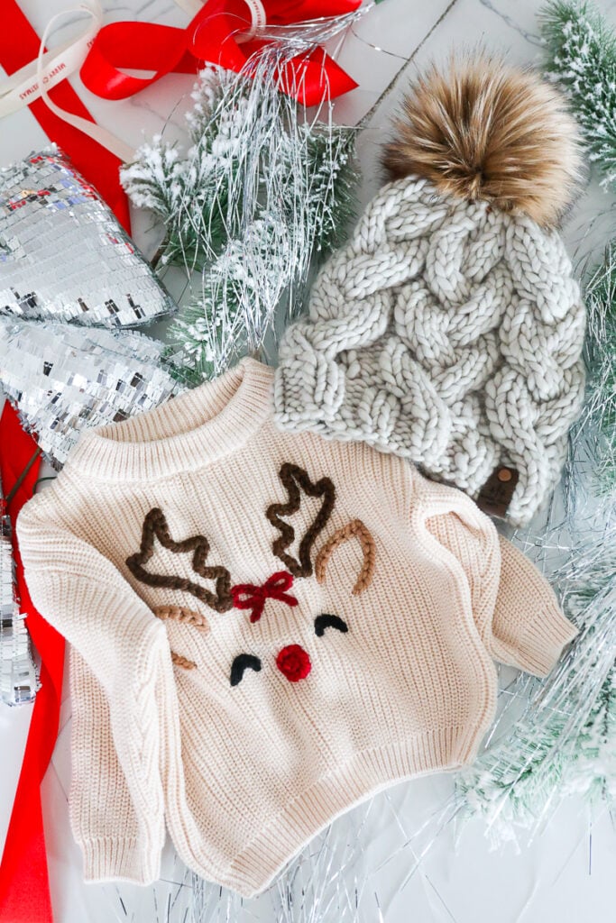 baby sweater and hat from munger trail knits