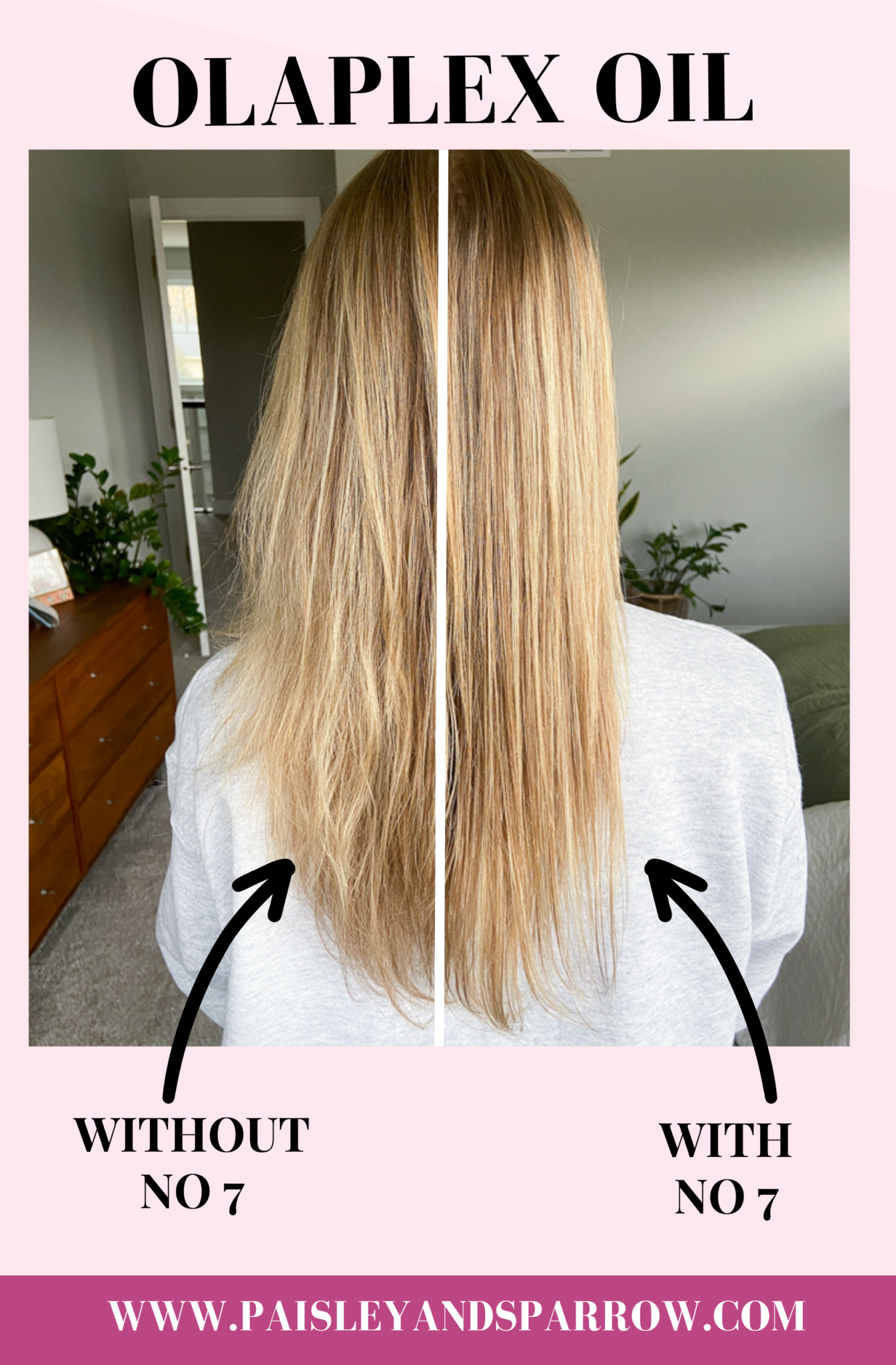 olaplex hair oil before and after
