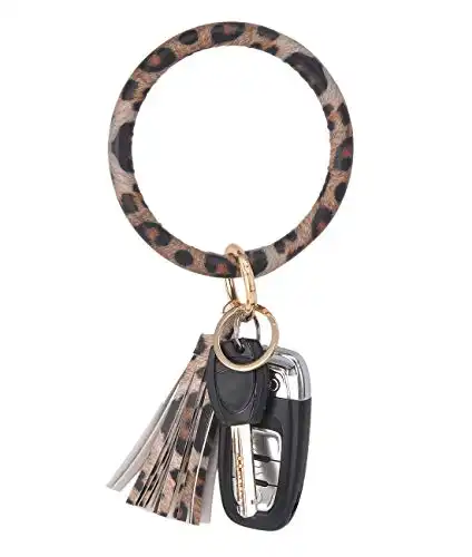 Coolcos Key Ring Bracelets Wristlet Keychain