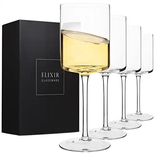 Square Wine Glasses Set of 4