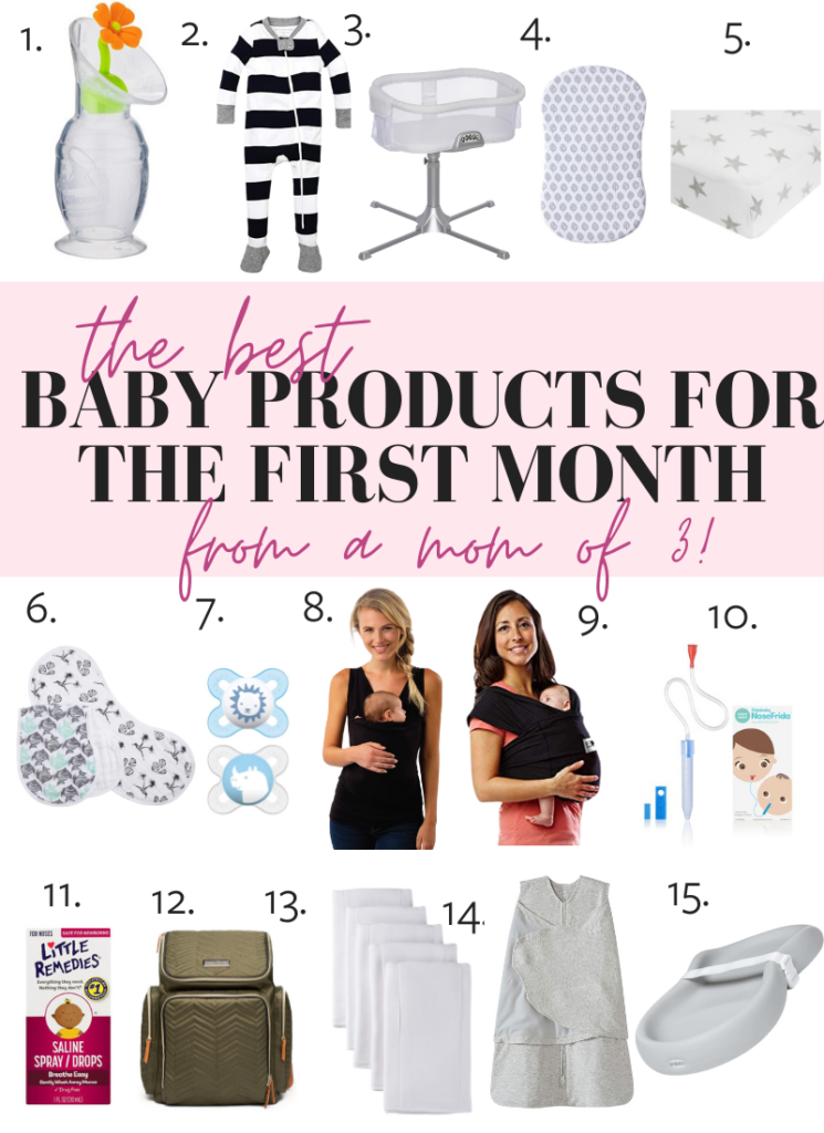 the best baby products for the first month