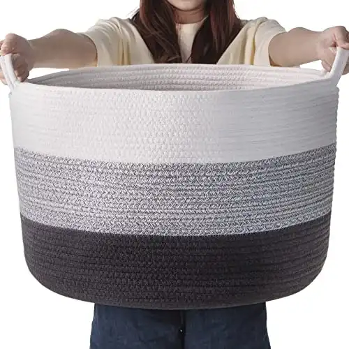 Large Cotton Rope Storage Basket