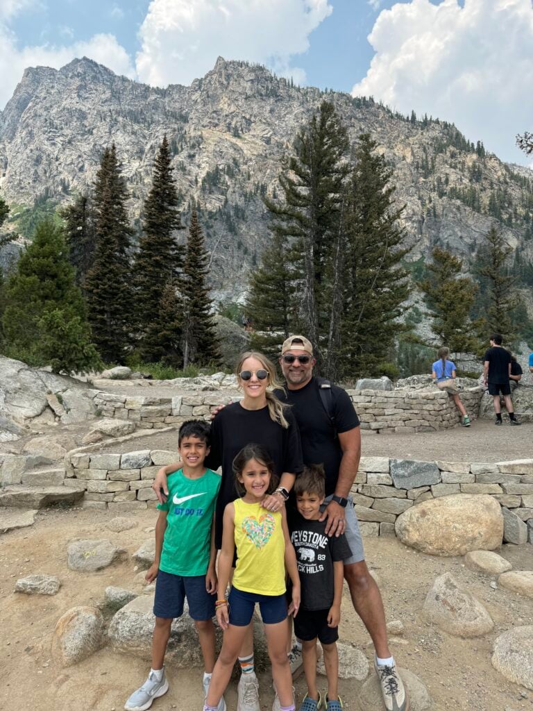 Family at Grand Teton National Park.