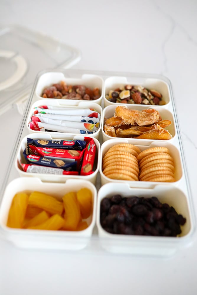 Kids snack organization container