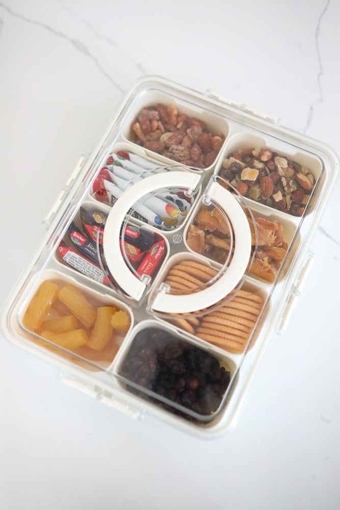 Kids snack organization containers
