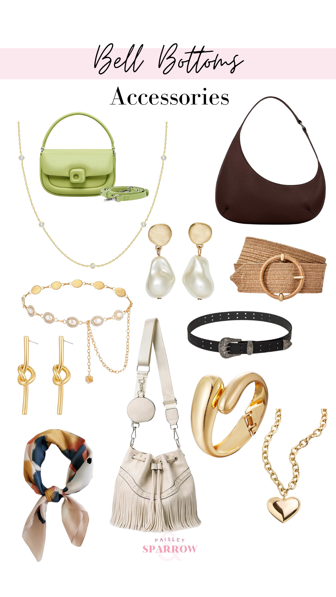 collage featuring accessories