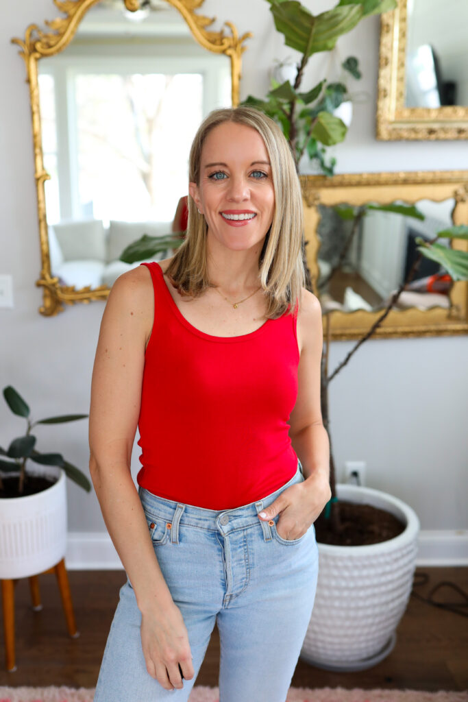 amazon essentials tank top, basic tank top, amazon fashion, levi jeans
