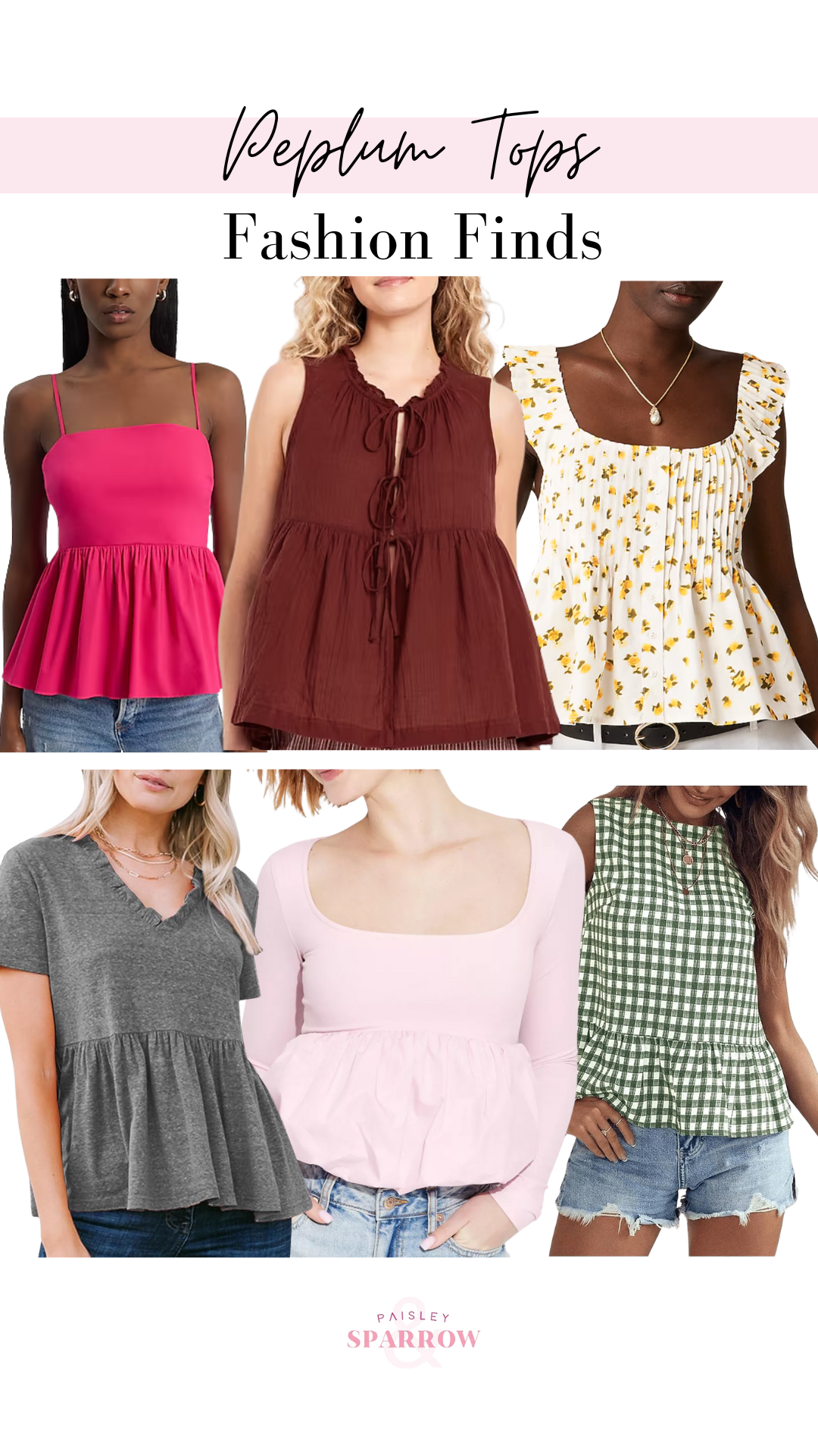 Peplum tops