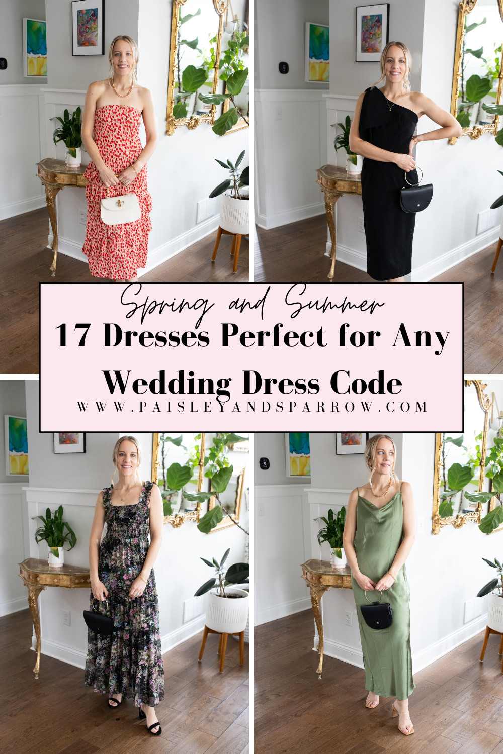4 Wedding Guest Dresses 