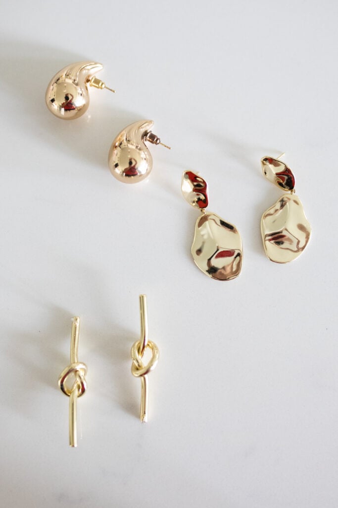 Statement gold earrings from Amazon