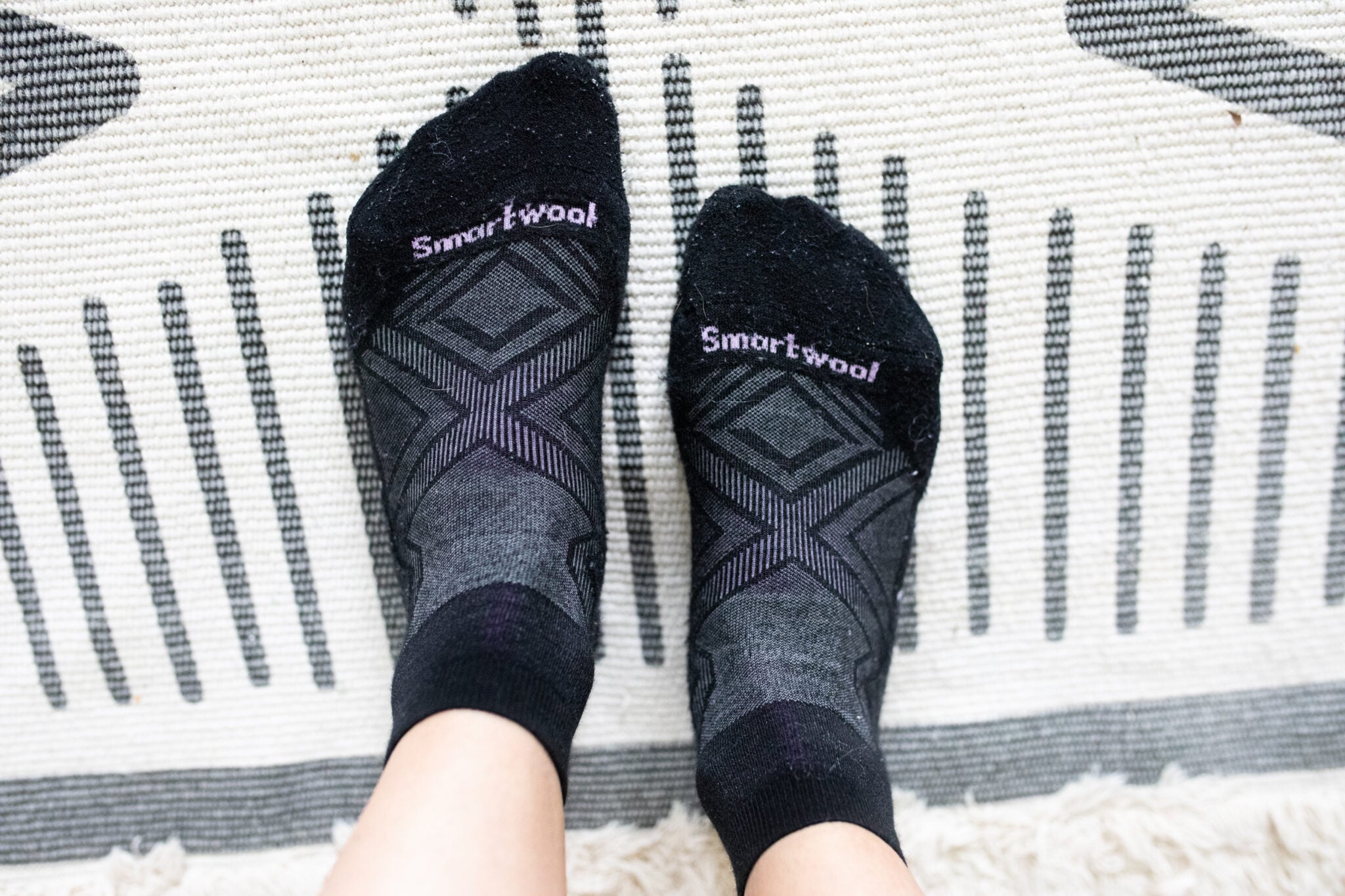 Close-up shot of the socks, showing off their fit and comfort. (perfect for running)