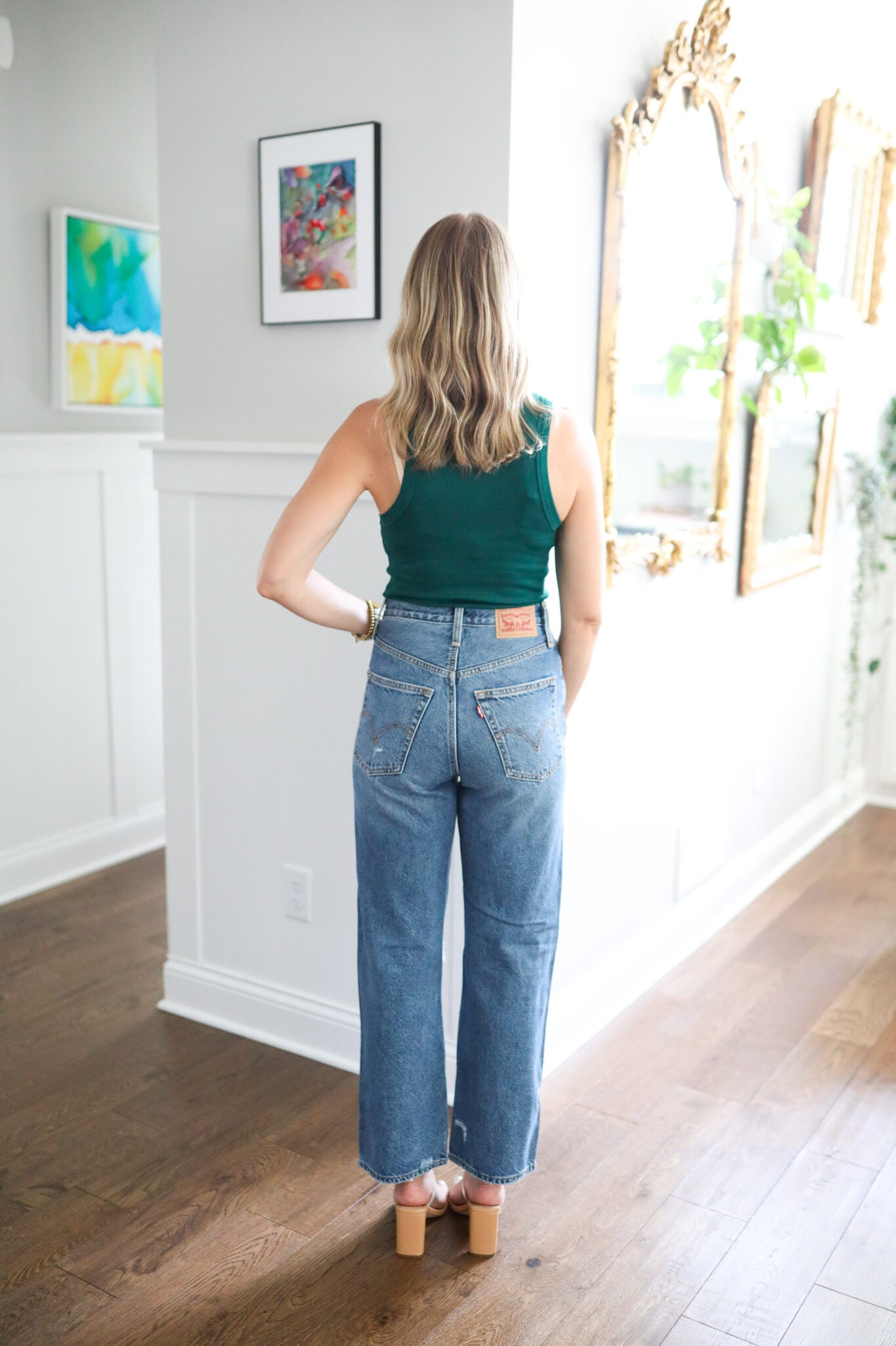 Levi's Jeans: classic Ribcage Straight, but with a little added edge from the back