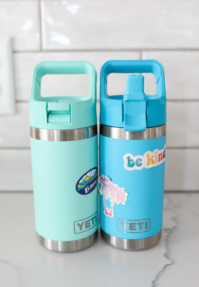 Blue and Turquoise Yeti Bottles Back To School Essential