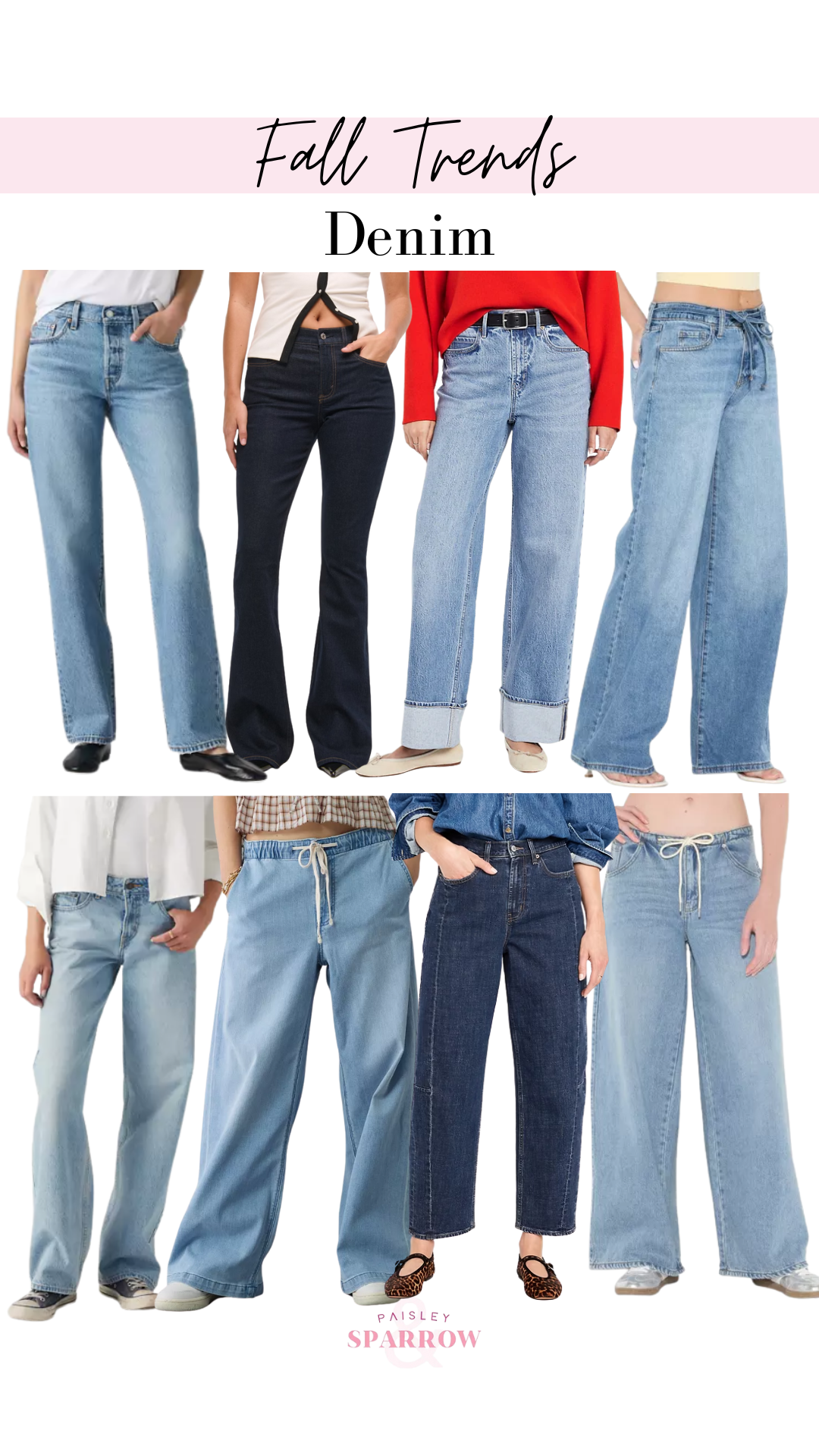 Fall Trend Denim Collage