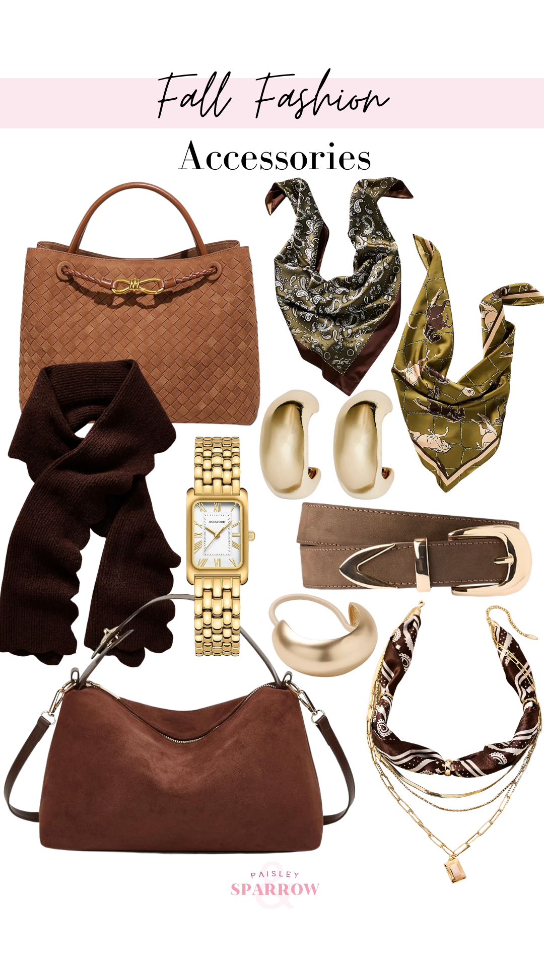 Fall Fashion Accessories Collage
