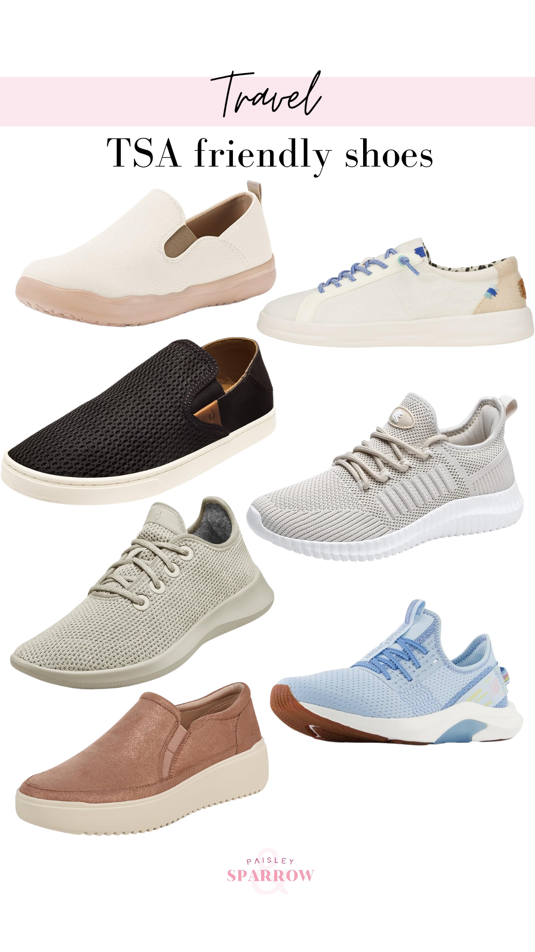 Pin Graphic for TSA Friendly shoes