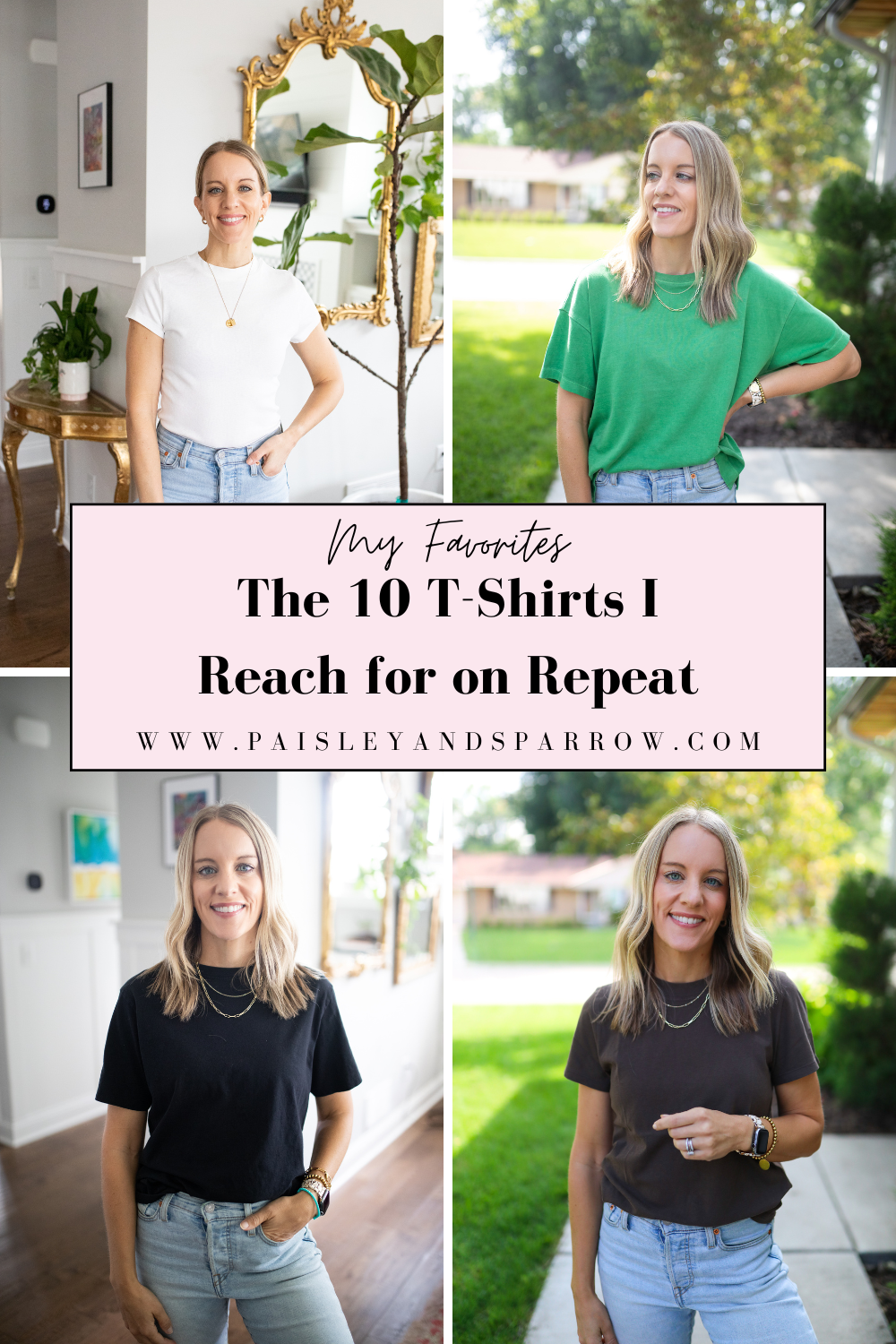 best t shirts for women, everyday t shirts, classic white tee, versatile t shirts, casual t shirts, comfortable t shirts, stylish t shirts, wardrobe basics, must have t shirts, affordable t shirts, neutral t shirts, colorful t shirts, black t shirt outfit, brown t shirt outfit, green t shirt outfit, red t shirt outfit, casual outfit ideas, everyday outfit essentials, best basic tees, t shirts to wear on repeat