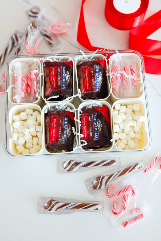 Hot cocoa bar snack box