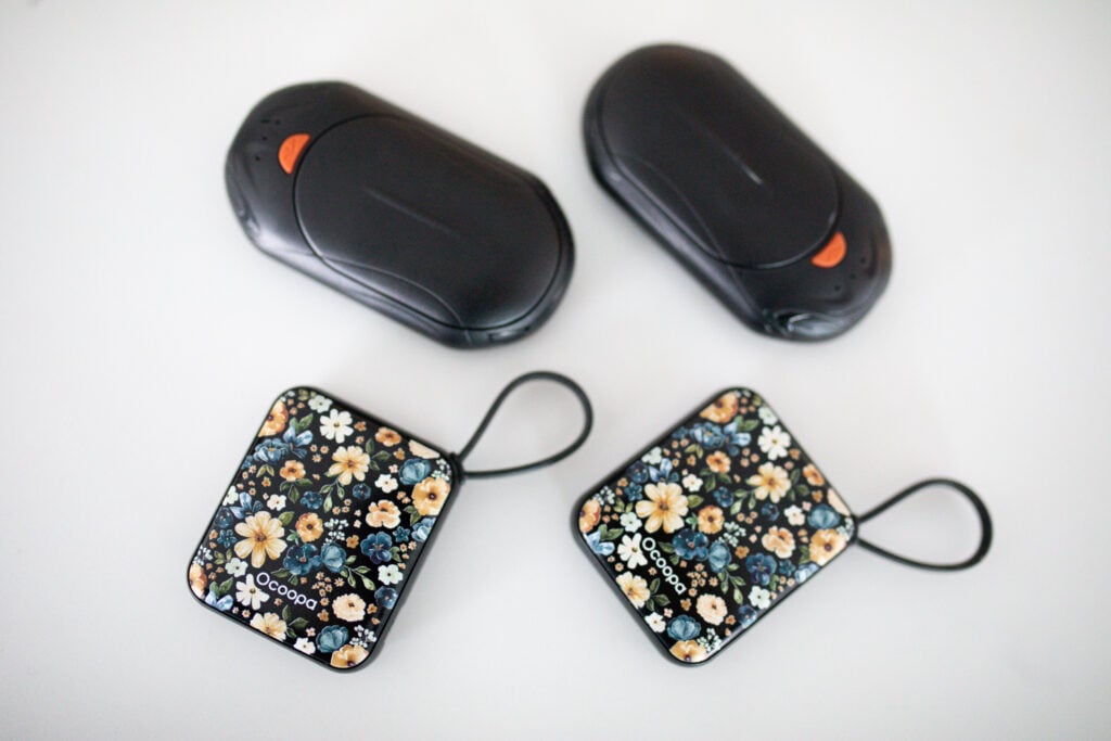 two different styles of hand warmers